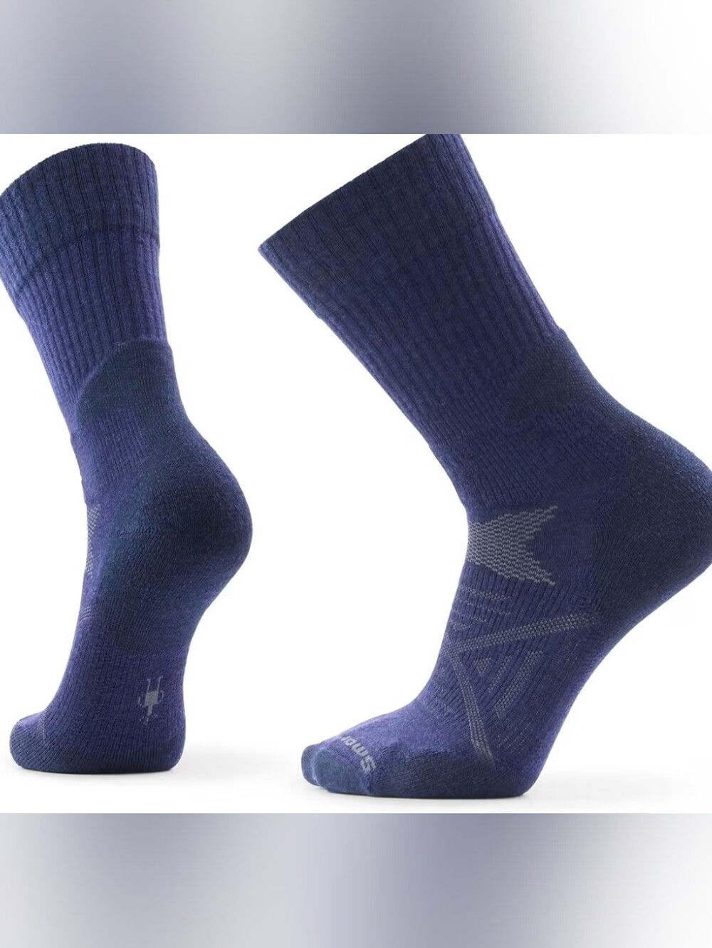 NWT Unisex Smartwool Tall Crew Light Cushion  Socks Merino Navy Size Large New